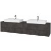 Dreja Kúpeľňová skrinka MODULE SZZ4 200 umývadlo Glance - D16 Tmavý betón / D16 Tmavý betón