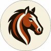 Jedlý papír kůň logo 19,5cm - Pictu Hap - Pictu Hap