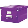 Leitz Střední univerzální krabice Click & Store, Purpurová