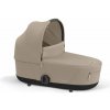 CYBEX Vana hlboká Mios 3.0 Lux Carry Cot Cozy Beige Platinum