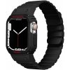 AppleKing odolné silikónové puzdro s magnetickým remienkom na Apple Watch 41 mm / 40 mm - čierne - možnosť vrátiť tovar ZADARMO do 30tich dní