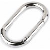 Karabína oválna prievlak 34 mm - nikel