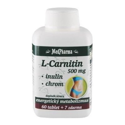 MedPharma L-Carnitin 500 mg + inulín + chróm 67 tablet