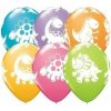 Balóny mix farieb s dinosaurom 28 cm 25 ks