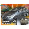 Deflektory - protiprievanové plexi Honda City 4D od 2009 (+zadné)
