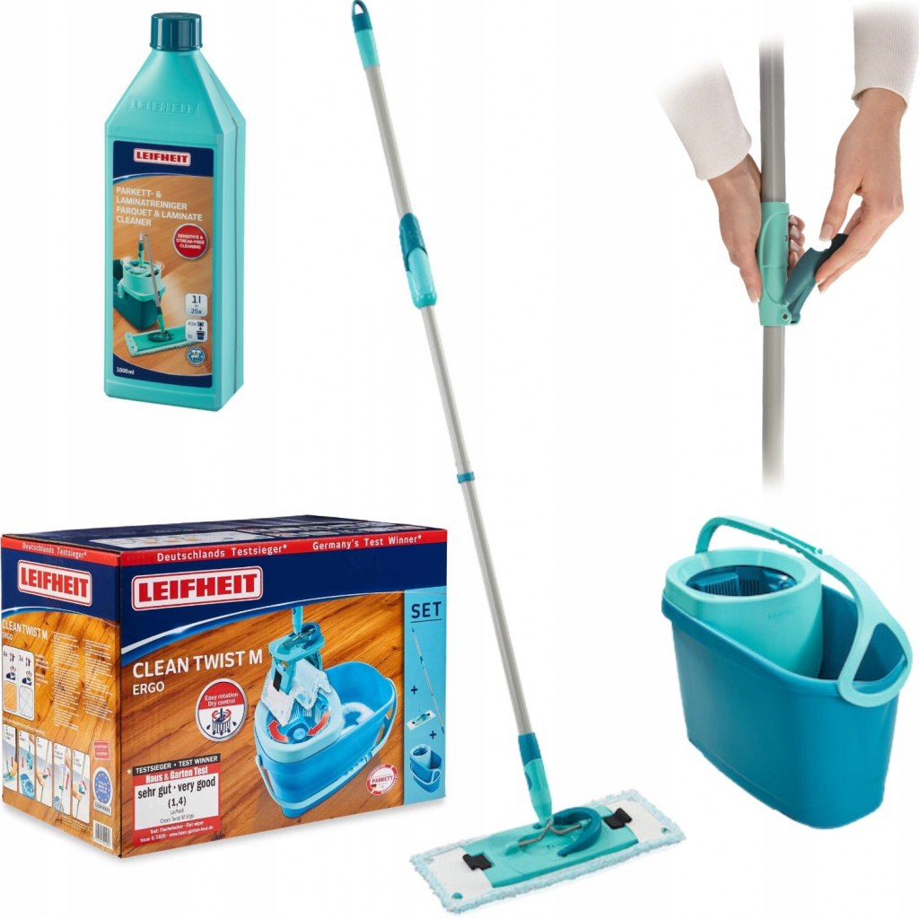 Leifheit Vedro a rotačný mop Clean Twist M Ergo 33 cm