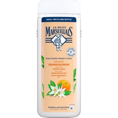 Le Petit Marseillais Extra Gentle Shower Cream Organic Orange Blossom hydratačný a vyživujúci sprchovací krém 400 ml unisex