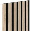 Akustické dekoračné panely SLIM, dub sonoma 3D lamely na filcovom podklade, rozmer 270 x 30 cm, IMPOL TRADE