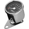 Highway Hawk Tachometer mechanický s držiakom, 220km / h, 60mm, chróm / čierny Chróm