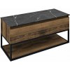 Sapho SKARA umývadlová skrinka 100x50x45cm, čierna mat/dub collingwood SPH CG009-1919