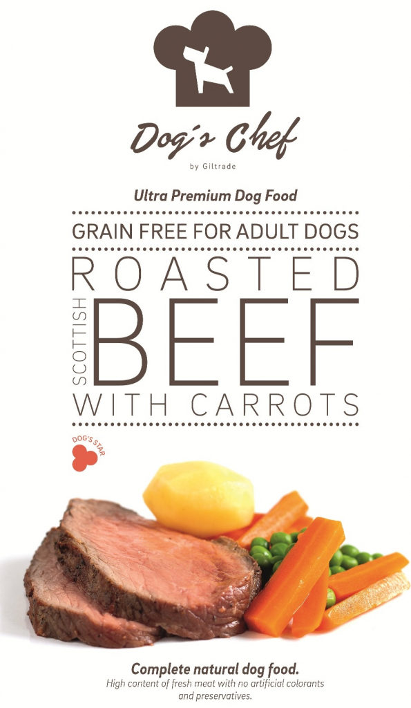 Dog’s Chef Roasted Scottish Beef with Carrots 0,5 kg