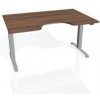 Pracovný stôl Motion Ergo, ZO, 2S, 160x70,5-120,5x90 cm, orech/sivá