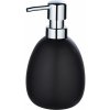 Wenko Dávkovač mydla Polaris 0,39 l keramika 9,5 x 16 x 9 cm čierny