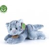 Rappa Plyšová mačka šedá ležiaca 30 cm ECO-FRIENDLY