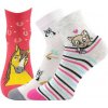 BOMA Ponožky detské Kay s obrázkami dievčenský mix D (3 páry) Veľ. 30-34 (20-22)