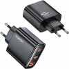 RÝCHLÁ NABÍJAČKA 40W TOOCKI 1x USB-A 2x USB-C GaN NAPÁJACÍ ADAPTÉR 3x USB QC 4.0 PD