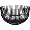 FINE 2 DINE Iris Drôtený košík, výška: 120 mm, ø: 210 mm, čierny