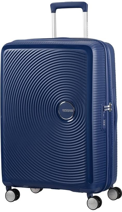 American Tourister SoundBox Spinner 67 EXP Midnight Navy modrá 71,5 l