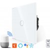 Revolo Touch WiFi dotykový vypínač č.1 (L+N) - Biely