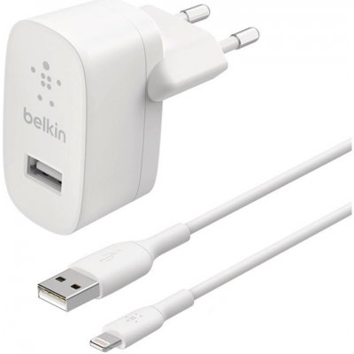 Belkin Boost Charge USB-A Wall Charger 12W + 1m USB/Lightning kábel - White WCA002vf1MWH