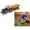 Kruzzel 24711 Traktor s prívesom 50 cm červený