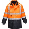 S426 Hi-Vis 7v1 Contrast Traffic Oranžovo/modrá (Funkčná nepremokavá vetrovka 7v1)