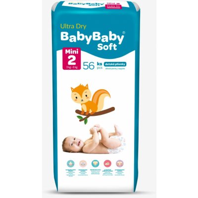 BabyBaby Soft Ultra-Dry Mini 56 ks
