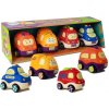 LEAN TOYS Sada automobilov záchranných zložiek pre najmenších - 4 kusy