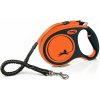 Flexi XTREME vodítko L do 65kg, 5m popruh – oranžové