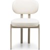 Hector Dizajnová jedálenská stolička Flare krémová/béžová