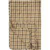 Ib Laursen Prešívaný prehoz Brown checkered pattern 130 × 180 cm