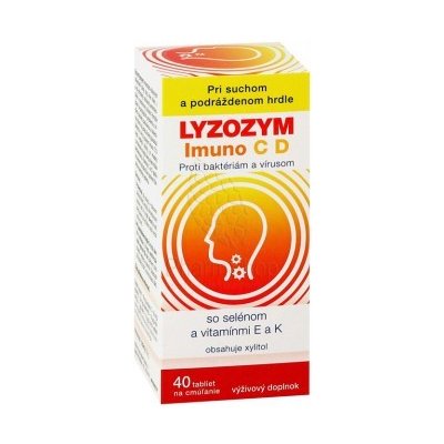 LYZOZYM Imuno C D so selénom a vitamínmi E a K 40 tbl. na cmúľanie