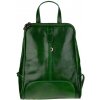 NovaKabelka.sk Eduardo Verde dámsky kožený batoh zelená