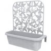 BAMA Závěsný truhlík RONDINE PRIVACY, 50cm, set 2ks, bílá