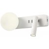 Redo | Redo 01-2991 - LED nástenné svietidlo OASIS LED/3W/230V+1xG9/10W USB CRI 90 biela | UN1811