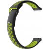 BStrap Silicone Sport remienok na Garmin Vivoactive 5, black/Green