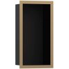 Hansgrohe XtraStoris Individuálna zapustená polica 30x15x10 cm, matná čierna/bronzová 56095140