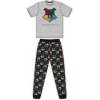 TDP Textiles Pánske bavlnené pyžamo HARRY POTTER Hogwarts - S (small)