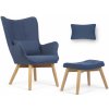 Sofotel Norse s podnožkou blue