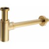 SAPHO Umývadlový sifón 5/4“, odpad 32 mm, okrúhly, matný zlatý SI519