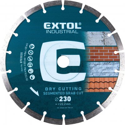 Extol Industrial 8703035 - Kotúč rezný diamantový Grab Cut, 230mm