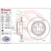 BREMBO brzdový kotúč 09.A541.11, súprava 2 ks
