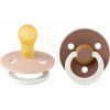 BIBS Cumlíky z prírodného kaučuku nočný Colour 2ks, veľkosť 1 - Blush / Woodchuck