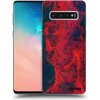 Picasee silikónový čierny obal pre Samsung Galaxy S10 G973 - Organic red