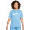 Chlapčenské tričká Nike Boys Multi Dri-FIT Short-Sleeve Top - blue beyond/white - Modrý (M)