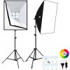 LED svetlo Daylight 800 + 800W Softbox kit