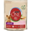 PURINA ONE Mini Delicate Salmon, ryža - suché krmivo pre psov - 800 g