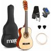 Max SoloArt Junior 1/4 Classic guitar pack, natural