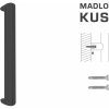 MPkovania FT - MADLO kód K40 40x20 mm ST ks, 370 mm, 350 mm, CIM - čierna matná (FNO)