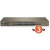 Tenda TEG1024F - 22-port Gigabit Ethernet Switch + 2x Combo SFP/RJ45, 10/100/1000 Mbps, Fanless, Rackmount, Kov